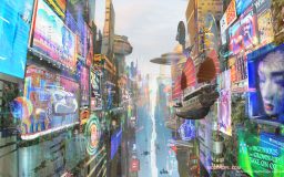 Hong Kong skyline 2072 by Mozchops